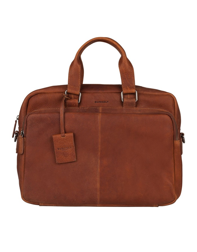 Burkely 15.6 inch Leren Laptoptas Werktas Cognac