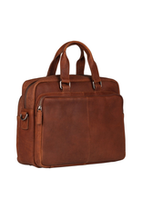 Burkely 15.6 inch Leren Laptoptas Werktas Cognac