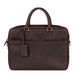 Burkely Compacte 15.6 inch Leren Laptoptas Werktas Bruin