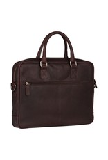 Burkely Compacte 15.6 inch Leren Laptoptas Werktas Bruin