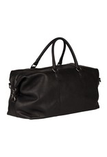 Burkely Grosse Leder Reisetasche Weekender Schwarz