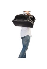 Burkely Grosse Leder Reisetasche Weekender Schwarz