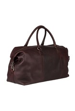 Burkely Grosse Leder Reisetasche Weekender Braun