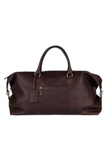 Burkely Grosse Leder Reisetasche Weekender Braun