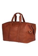 Burkely Basic Grosse Leder Reisetasche Weekender Cognac