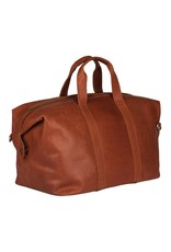 Burkely Basic Grosse Leder Reisetasche Weekender Cognac