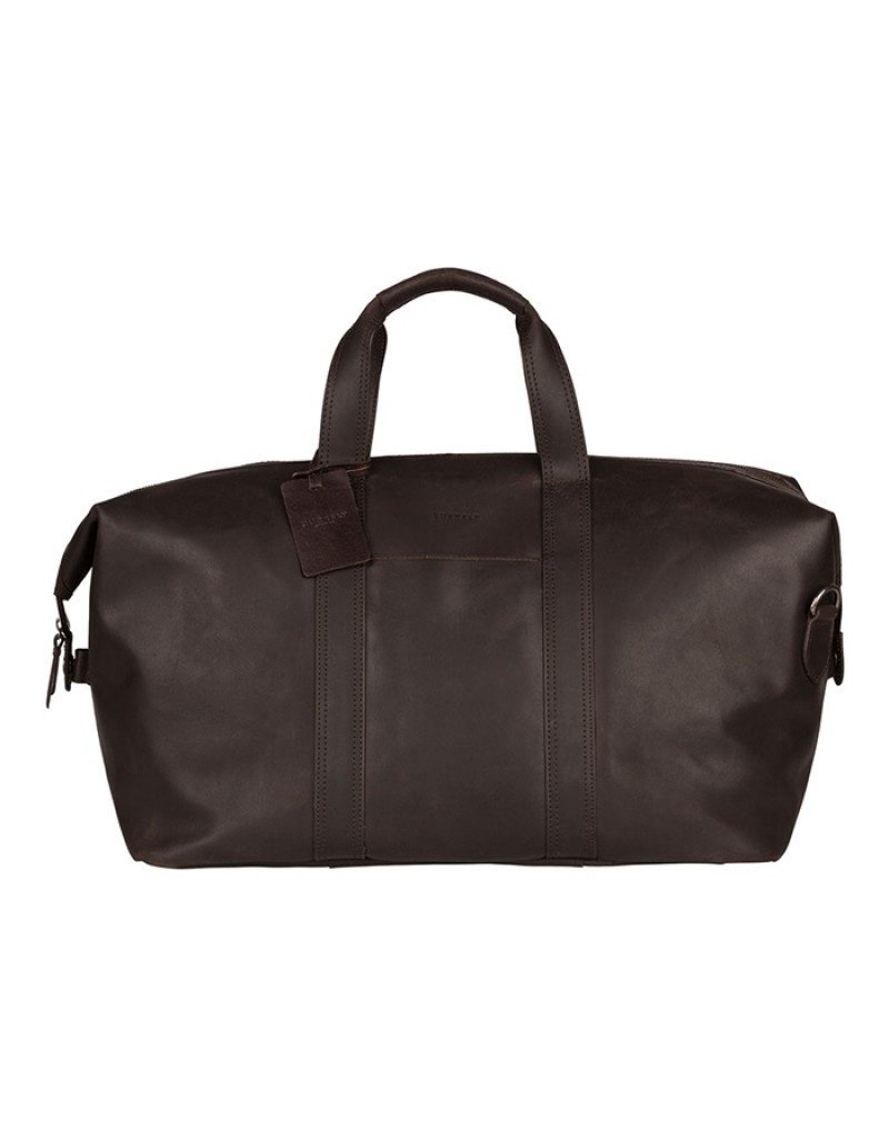 Burkely Basic Grosse Leder Reisetasche Weekender Braun