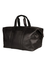 Burkely Basic Grosse Leder Reisetasche Weekender Schwarz