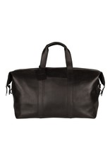 Burkely Basic Grosse Leder Reisetasche Weekender Schwarz