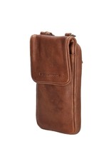 Hide & Stitches Leder Handytasche Geldbörse Cognac