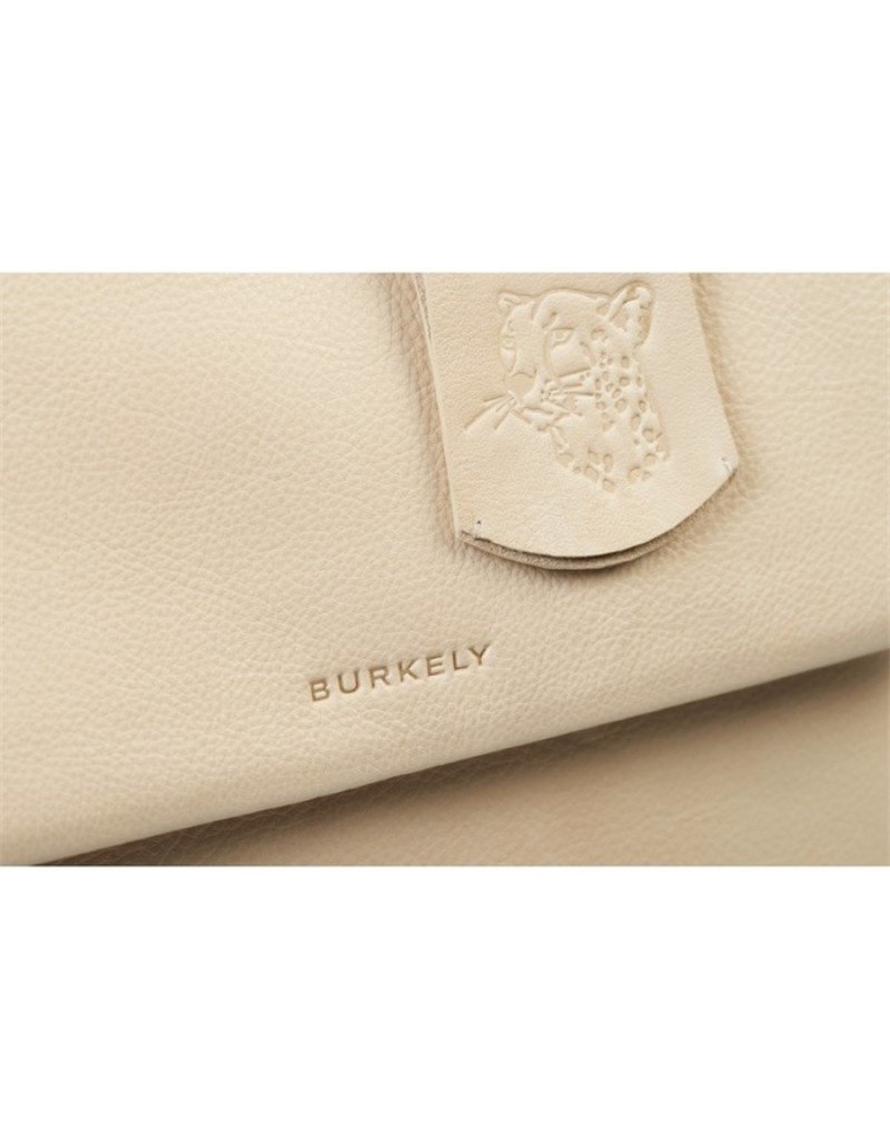 Burkely Leder Handytasche Geldbörse mit Handyfach Powder Weiss