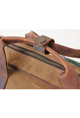 Scaramanga Herren Laptoptasche Arbeitstasche Büffelleder und Canvas