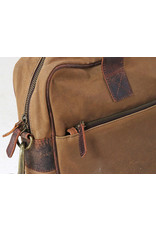 Scaramanga Herren Laptoptasche Arbeitstasche Büffelleder und Canvas