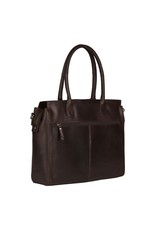 Burkely Damen Leder Laptoptasche Arbeitstasche Braun