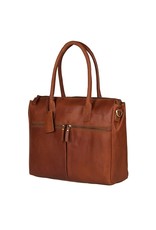 Burkely Leren Dames Laptoptas Werktas Cognac