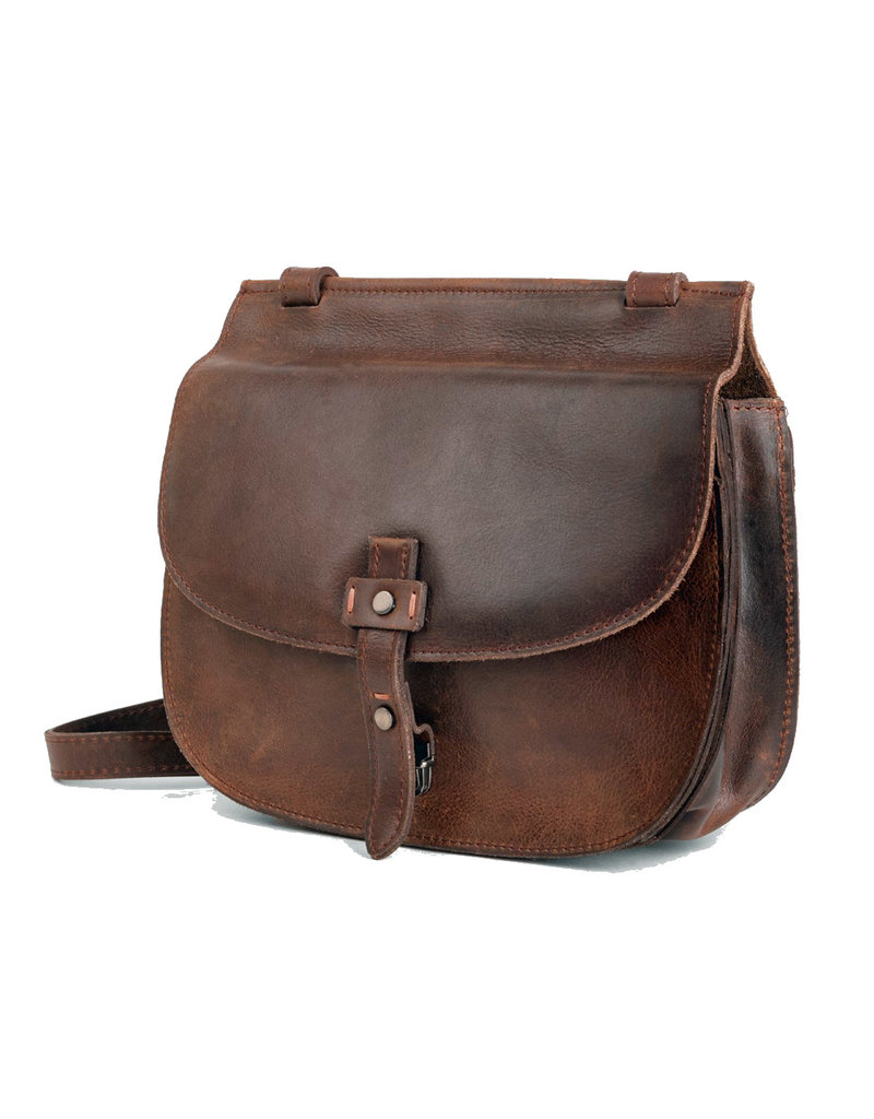 Harold's Retro Leder Jagdtasche Schultertasche Medium