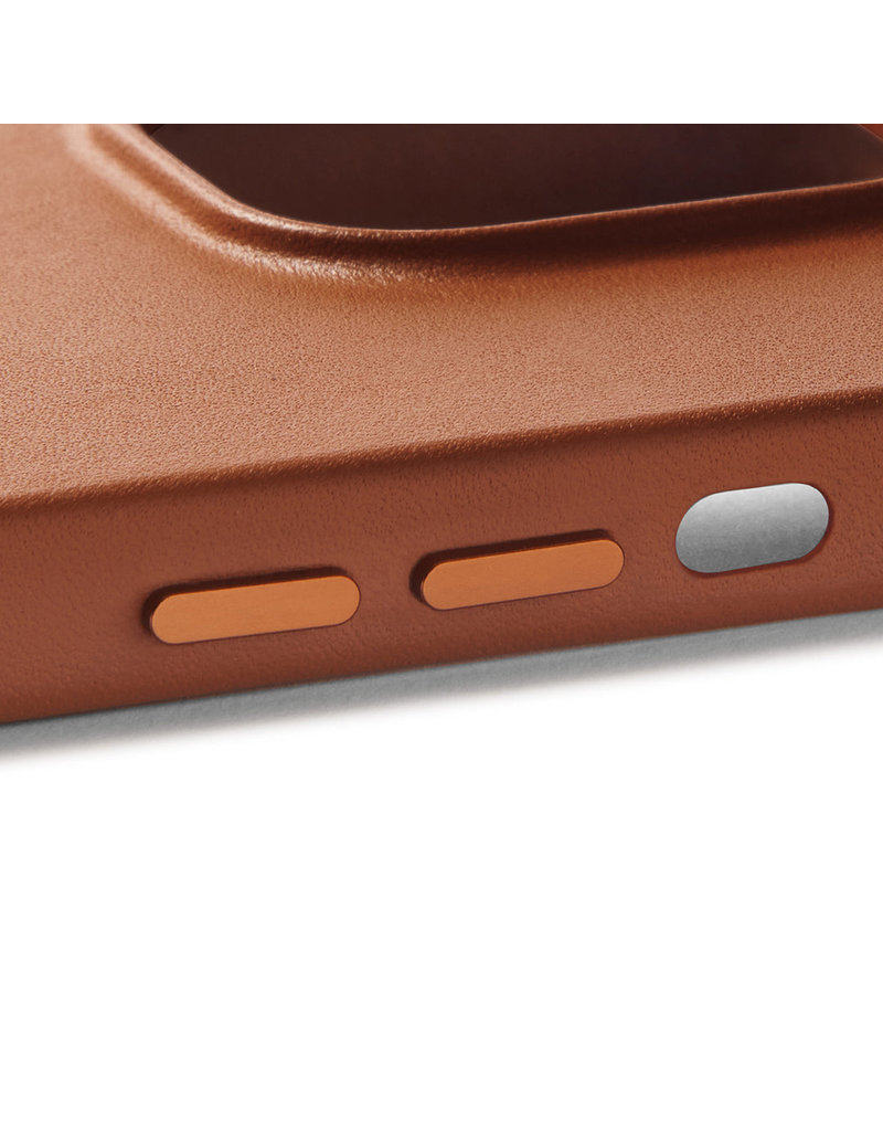 Mujjo Leder Handyhülle Für Iphone 14 MagSafe Cognac