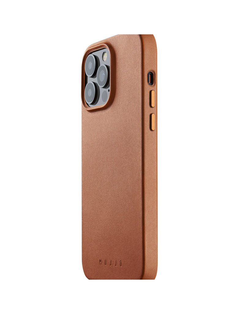 Mujjo Leder Handyhülle Für iPhone 14 Pro Max MagSafe Cognac