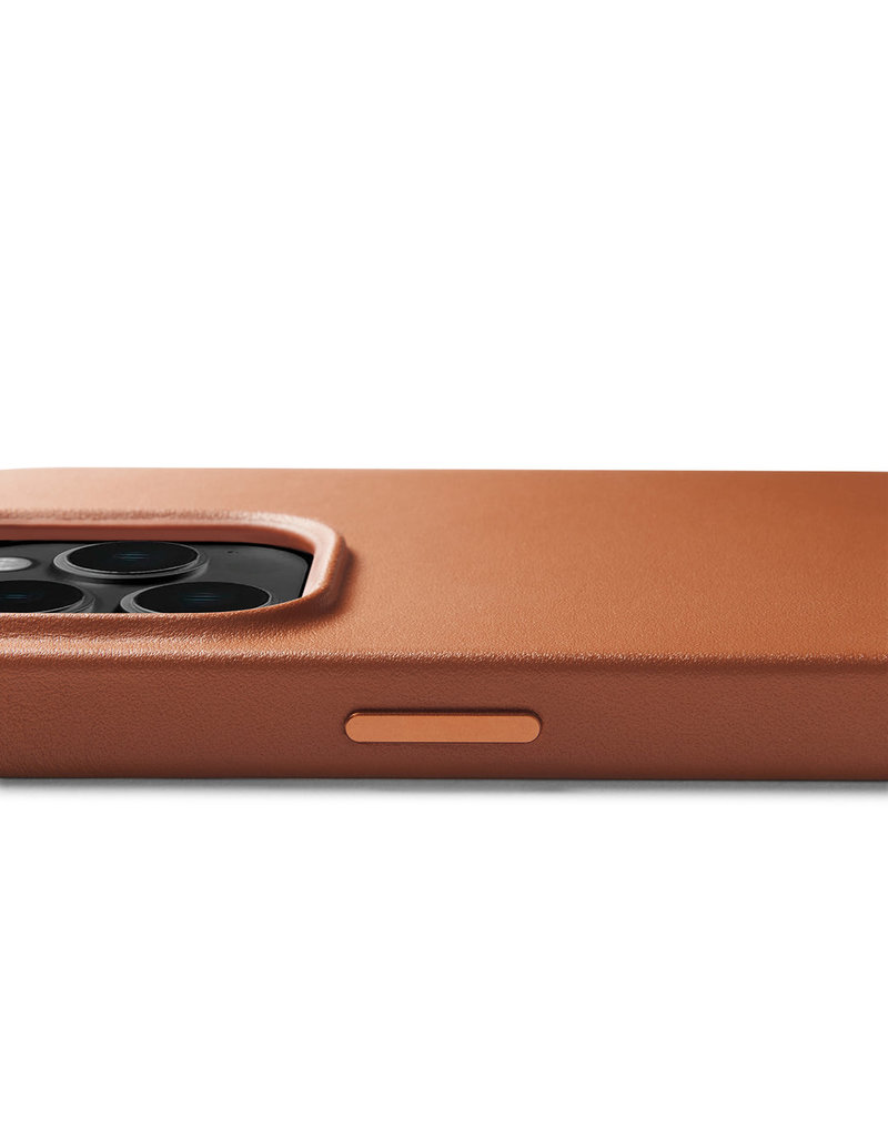 Mujjo Leder Handyhülle Für iPhone 14 Pro MagSafe Cognac