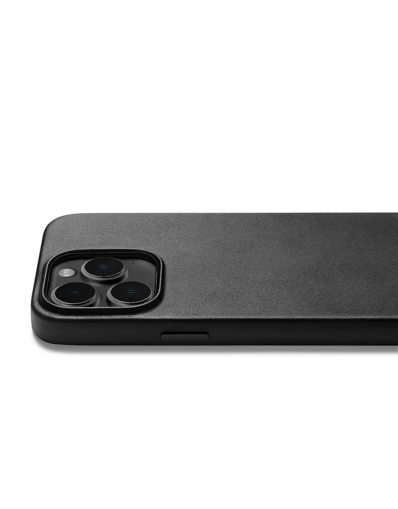 Mujjo Leder Handyhülle Für iPhone 14 Pro MagSafe Black