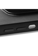 Mujjo Leren iPhone 14 Pro Hoes MagSafe Black