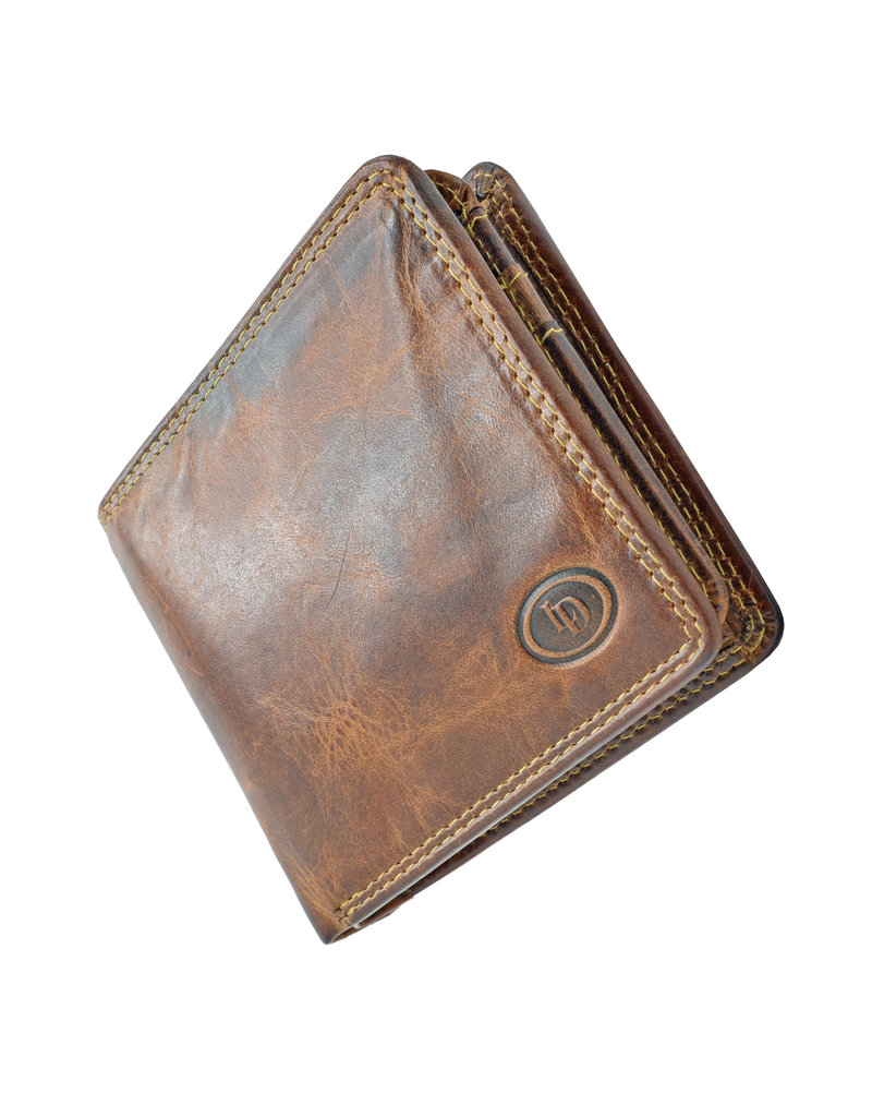 LD Leder Herren Geldbörse mit Geheimfach