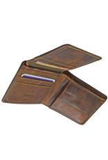 LD Herren Leder Geldbörse mit Geheimfach & RFID-Schutz – Hunterleder, Personalisierbar