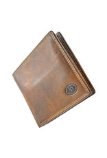 LD Flache Leder Herren Geldbörse mit RFID – Personalisierbar & Optionale Kette