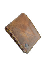 LD Kleine Leren Heren Portemonnee met RFID Bescherming – Personaliseerbaar & Optionele Ketting