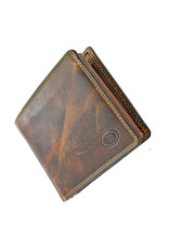 LD Rundleer Heren Portemonnee met RFID Bescherming & Optionele Veilige Ketting – Luxe, Robuust & Personaliseerbaar