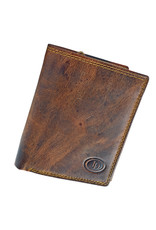 LD Kleine Herren-Geldbörse Hochformat – Hunterleder, RFID Schutz, Personalisierbar & Optionale Kette