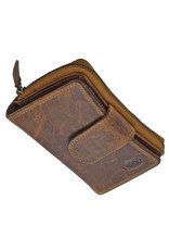 LD Leder Damen Portemonnaie Mit Reißverschluss