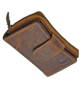 LD Leren Dames Portemonnee Met Rits