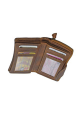 LD Leren Dames Portemonnee Met Rits