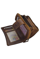 LD Leren Dames Portemonnee Met Rits