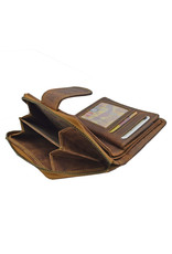 LD Leder Damen Portemonnaie Mit Reißverschluss