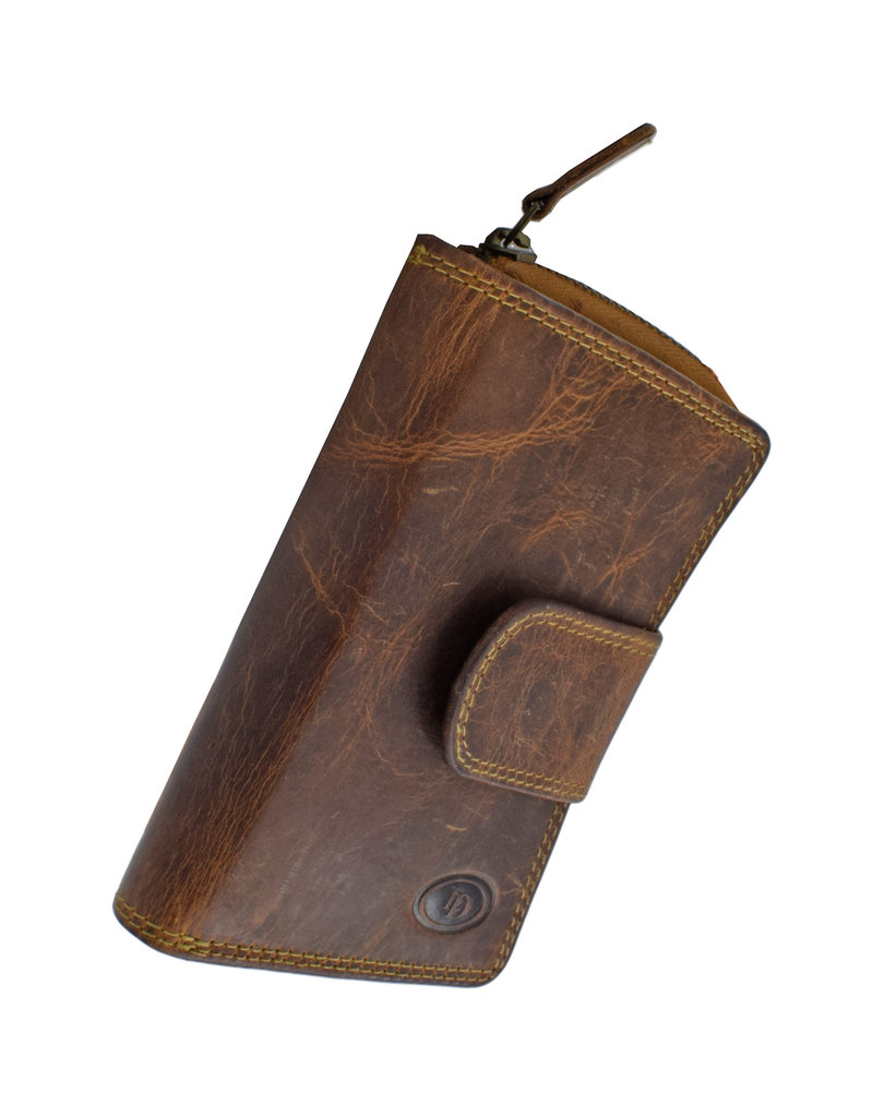 LD Leren Dames Portemonnee Met Rits