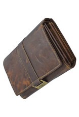 LD Geräumige Damen-Geldbörse aus Leder mit RFID – Personalisierbar & Optionale Sicherheitskette