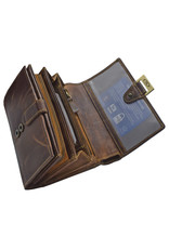 LD Geräumige Damen-Geldbörse aus Leder mit RFID – Personalisierbar & Optionale Sicherheitskette