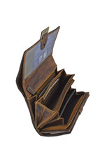 LD Geräumige Damen-Geldbörse aus Leder mit RFID – Personalisierbar & Optionale Sicherheitskette