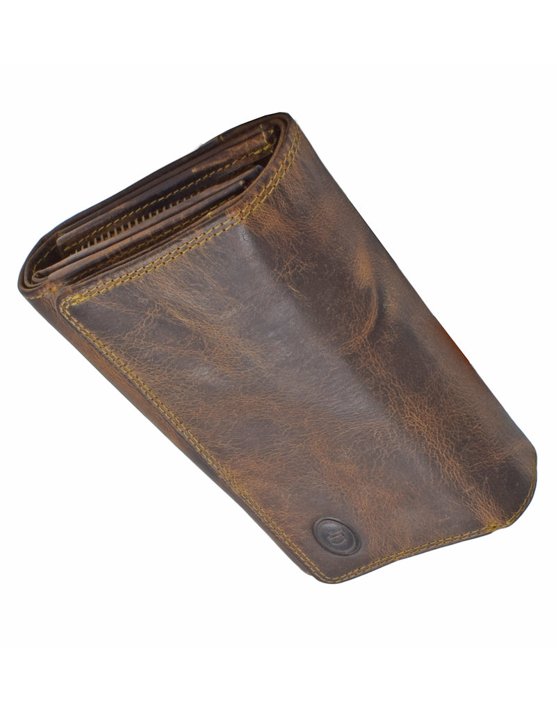 LD Leren Dames Portemonnee Zeer Uitgebreid Veel Pasjes