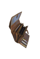 LD Leren Dames Portemonnee Zeer Uitgebreid Veel Pasjes