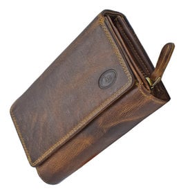 LD Leren Dames Portemonnee Zeer Uitgebreid Veel Pasjes