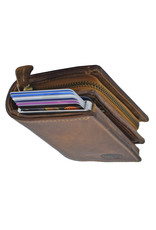 LD Pasjeshouder Portemonnee met Rits Hunter Rundleer