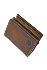 LD Kreditkartenhalter Geldbörse mit Reißverschluss Hunter Rindleder