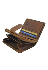 LD Compacte Leren Rits Portemonnee