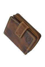 LD Kompaktes Leder Reißverschluss Geldbörse