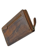 LD Grote Leren Rits Portemonnee