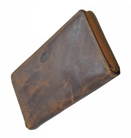 LD Grosse Leder Reißverschluss Geldbörse