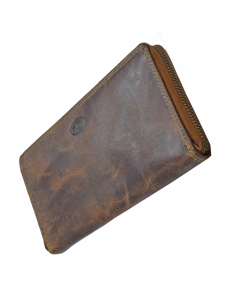 LD Kompaktes Leder Reißverschluss Geldbörse  - Copy